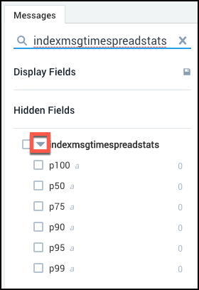 Field browser expand collapse JSON