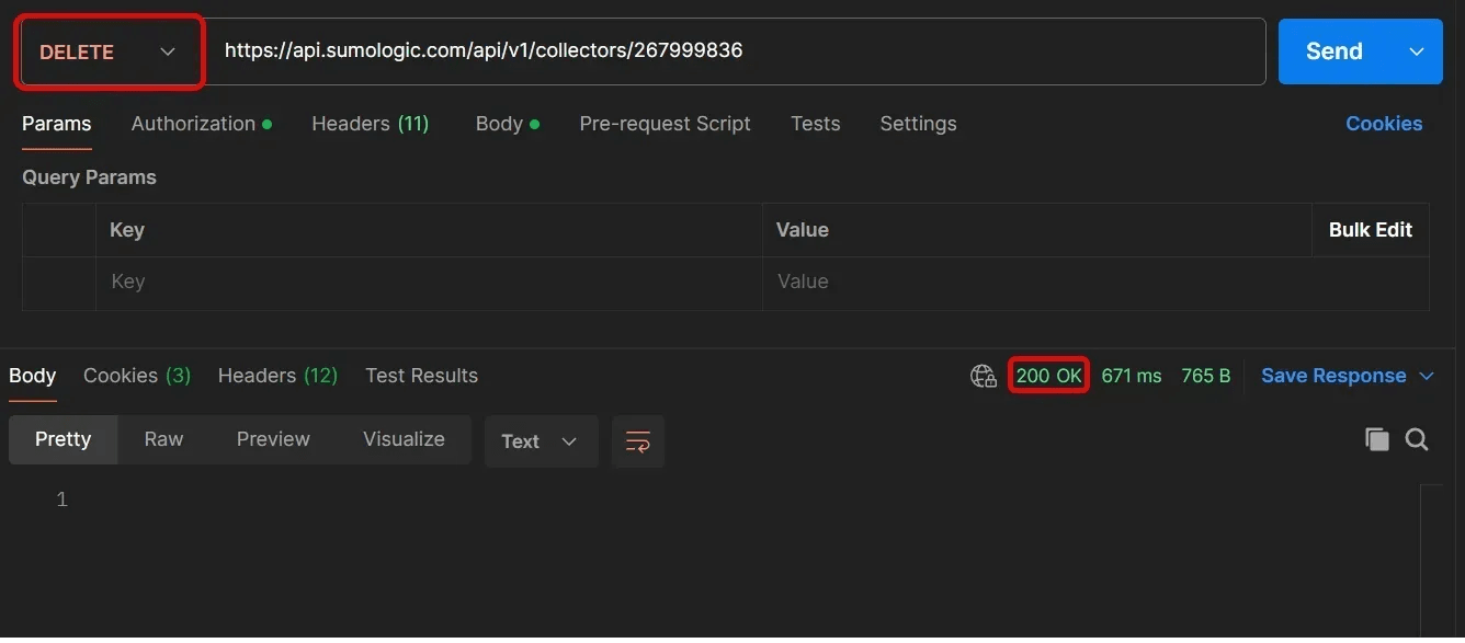 200 OK response