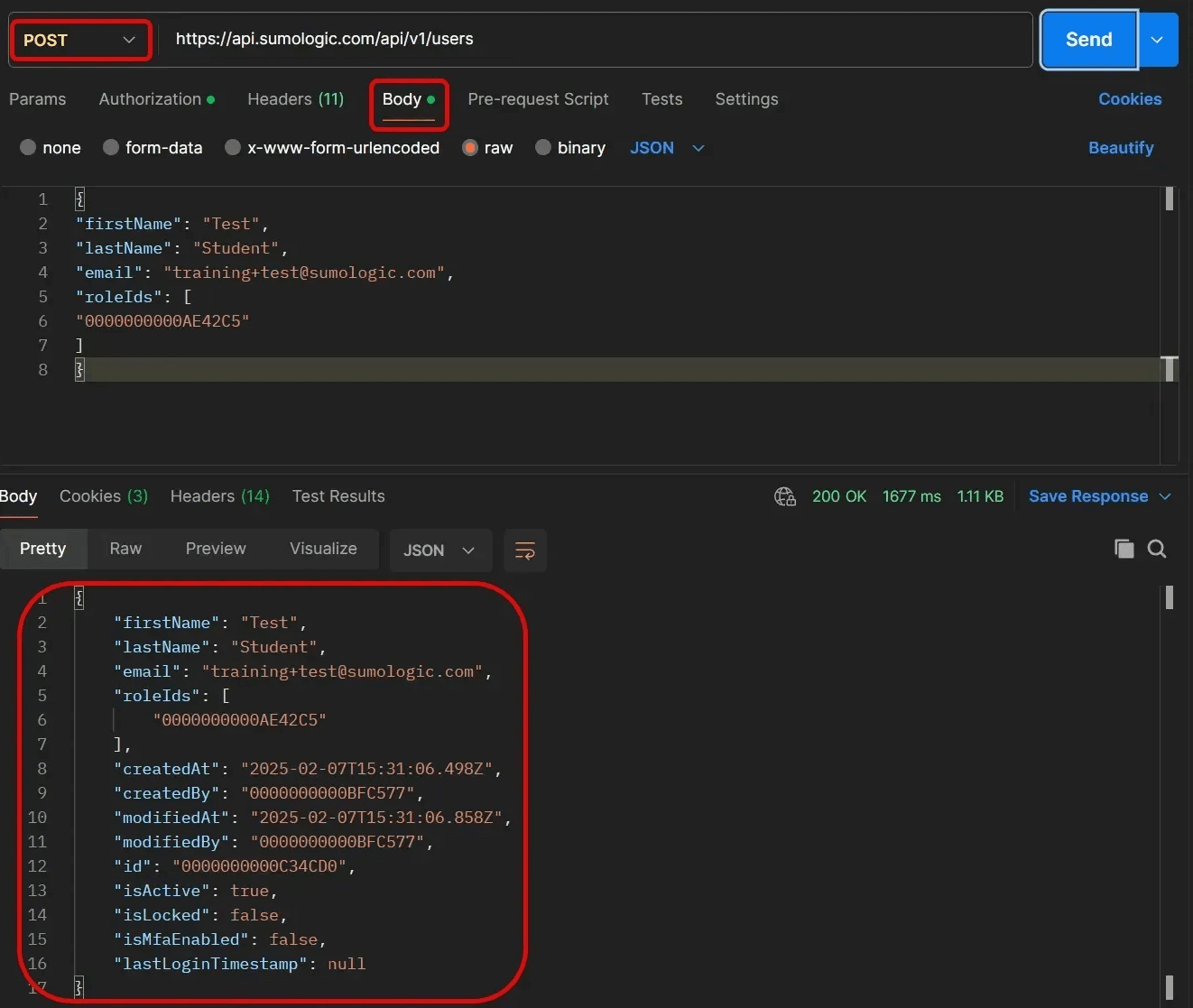 User record