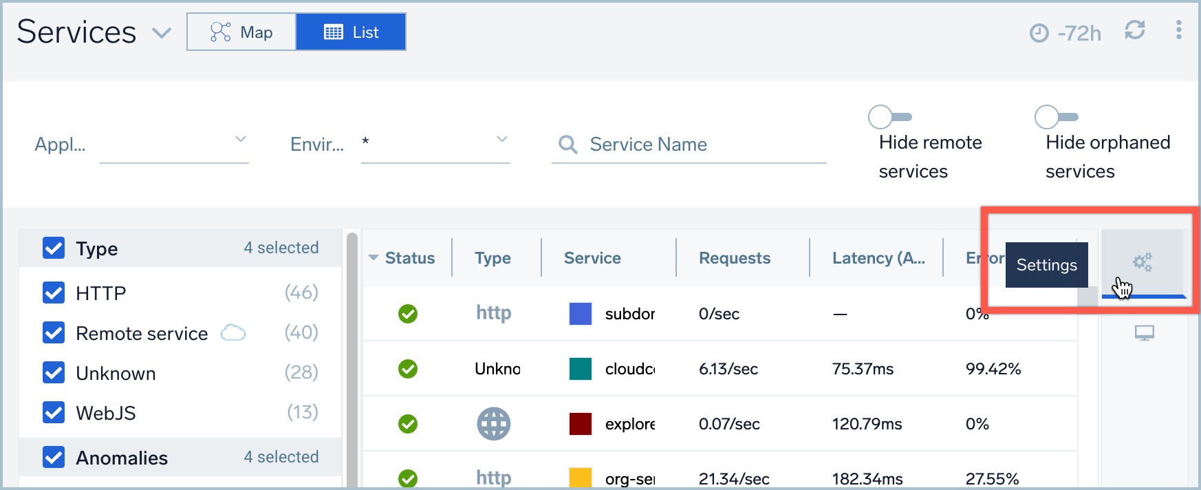 services-list-settings