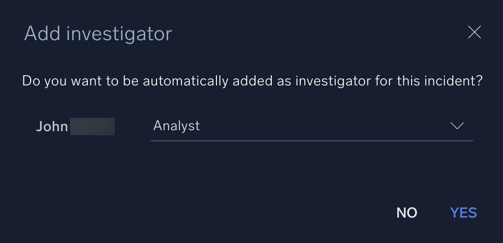 Add investigator example