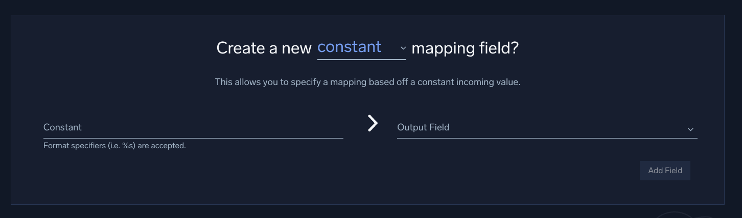 Constant mapping