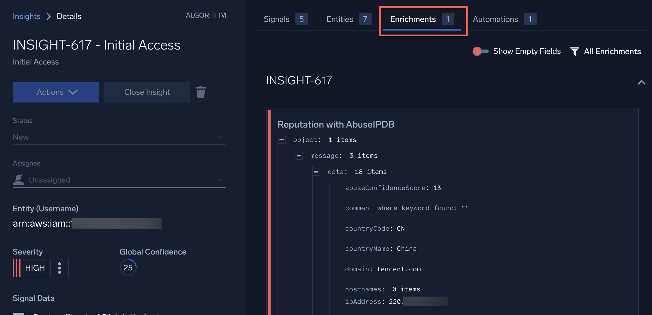 Example enrichment