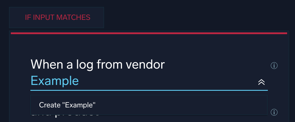 Create vendor example