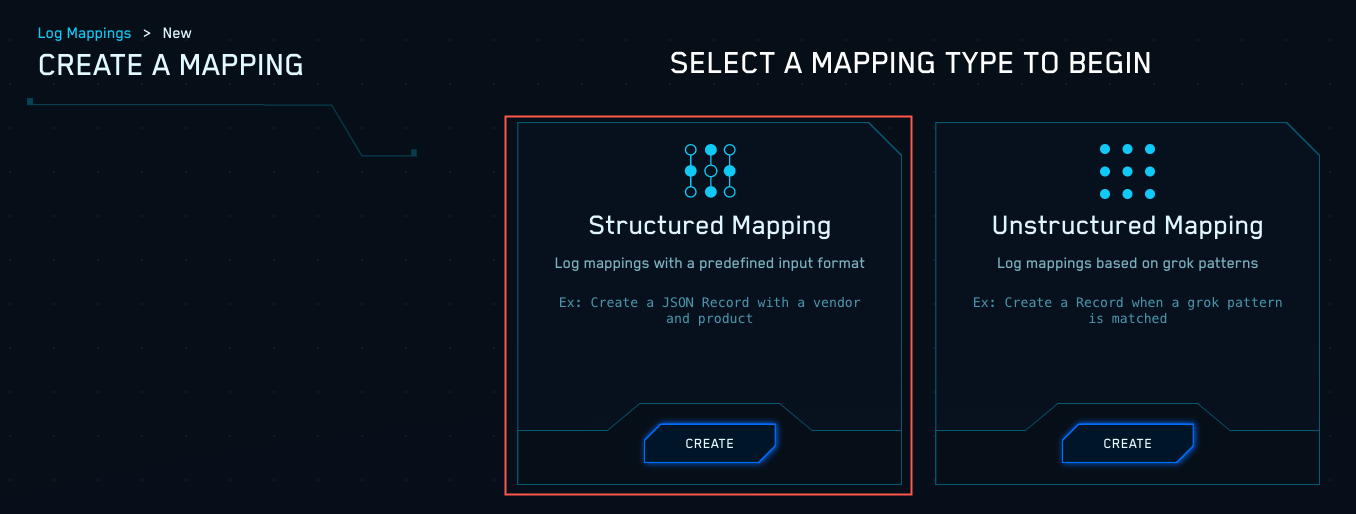 Structured mapping