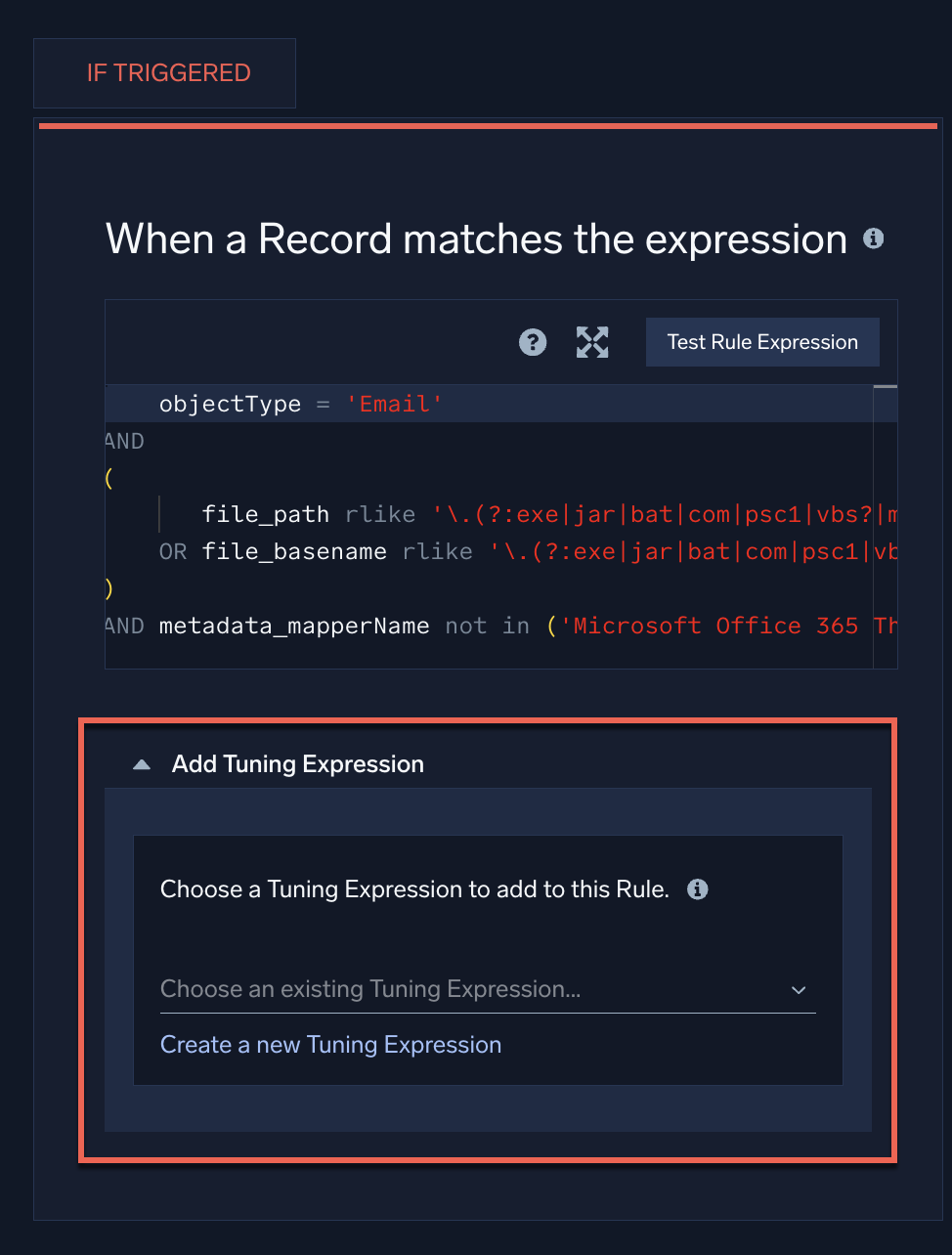 Add tuning expression