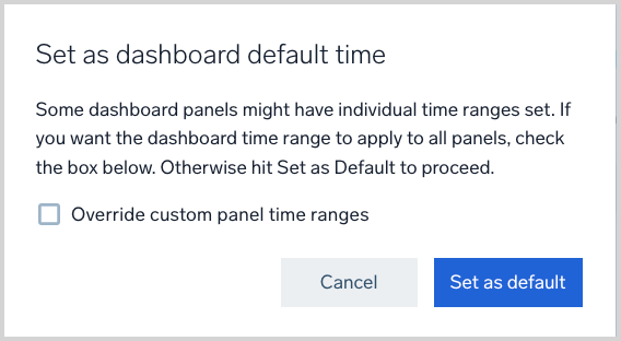 dashboard default