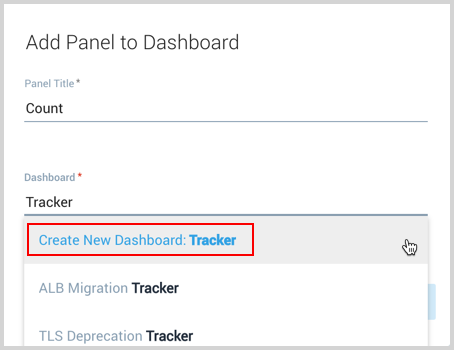 Enter dashboard new name logs