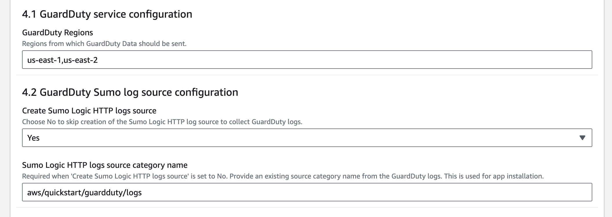 GuardDuty configuration