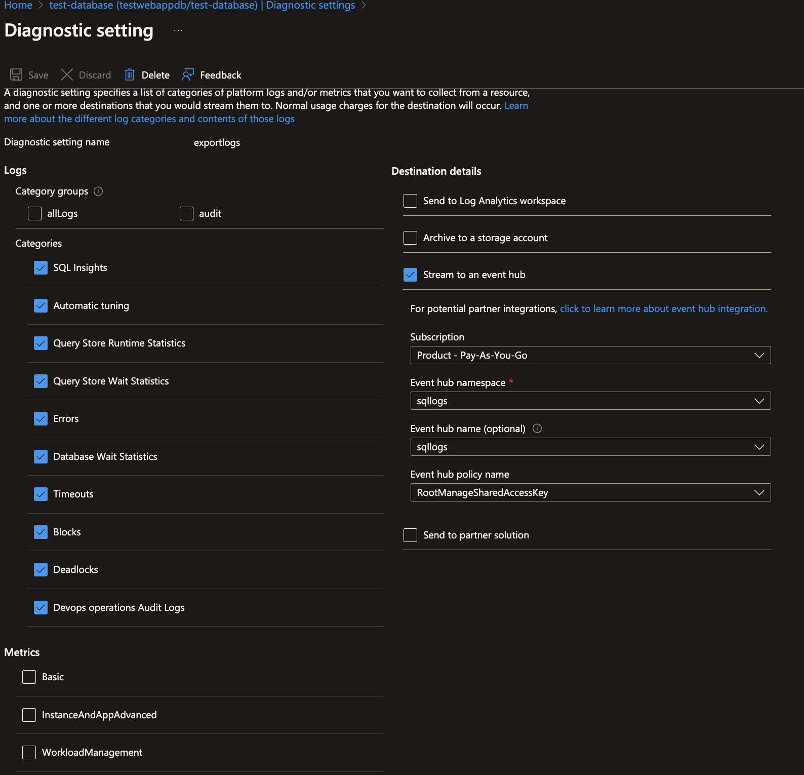 Azure Storage Tag Location