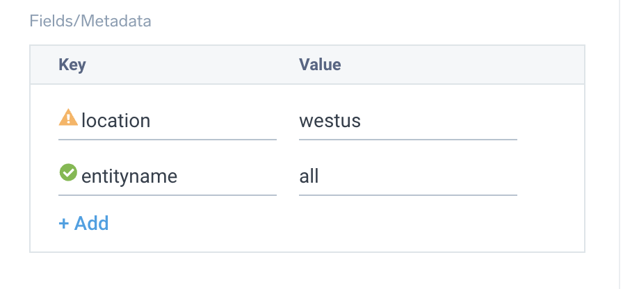 Azure Service Bus Tag location and entityname