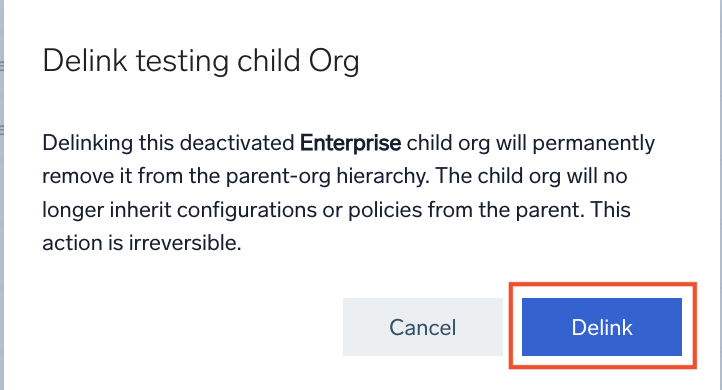 delink-confirmation