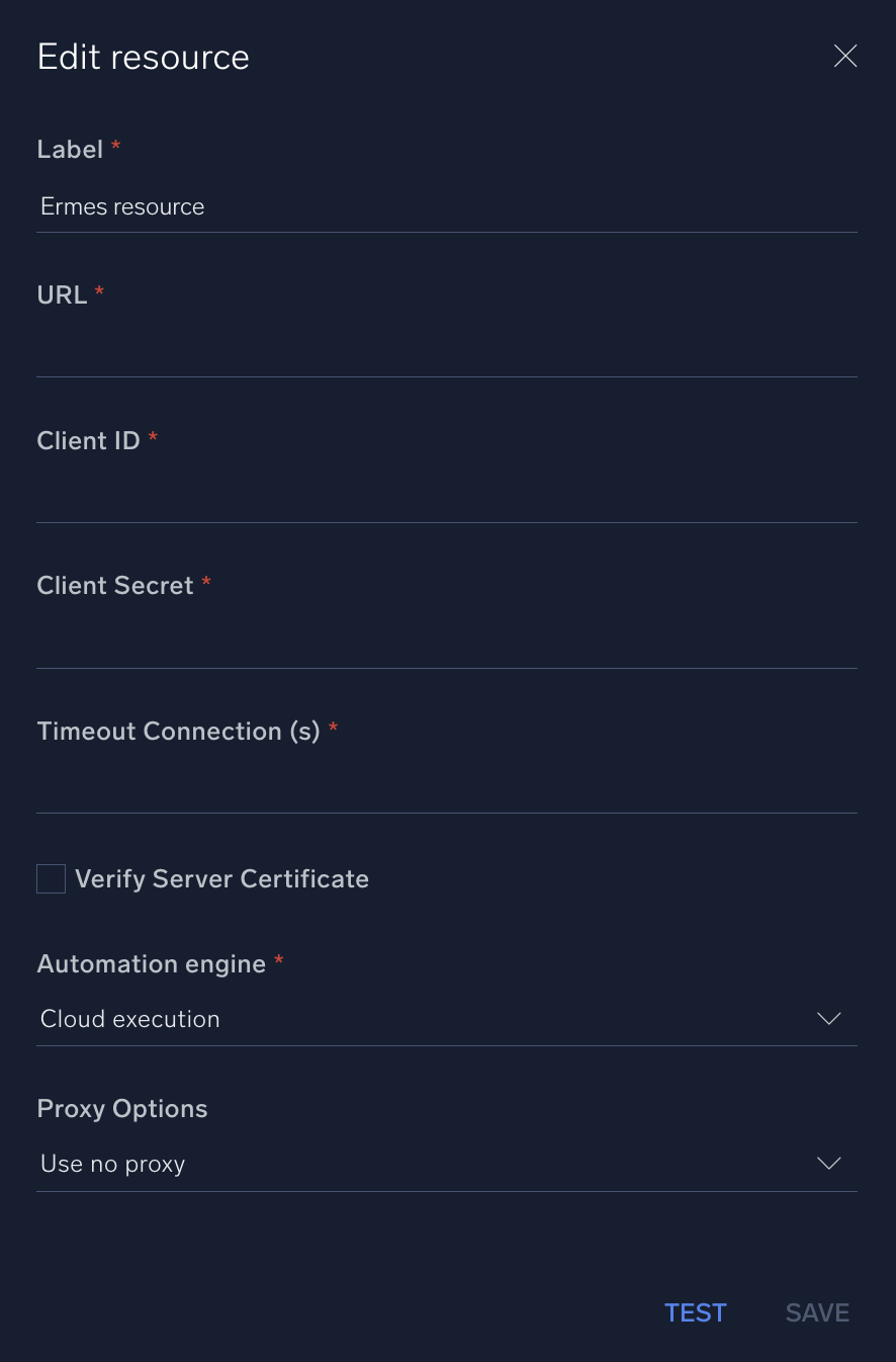 Ermes configuration