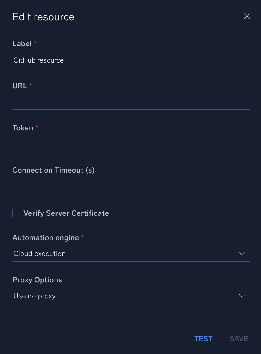 GitHub configuration