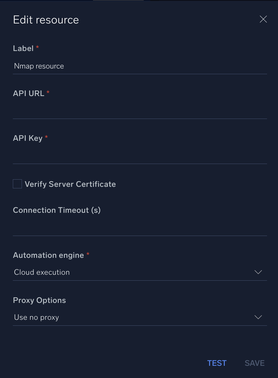 Nmap configuration