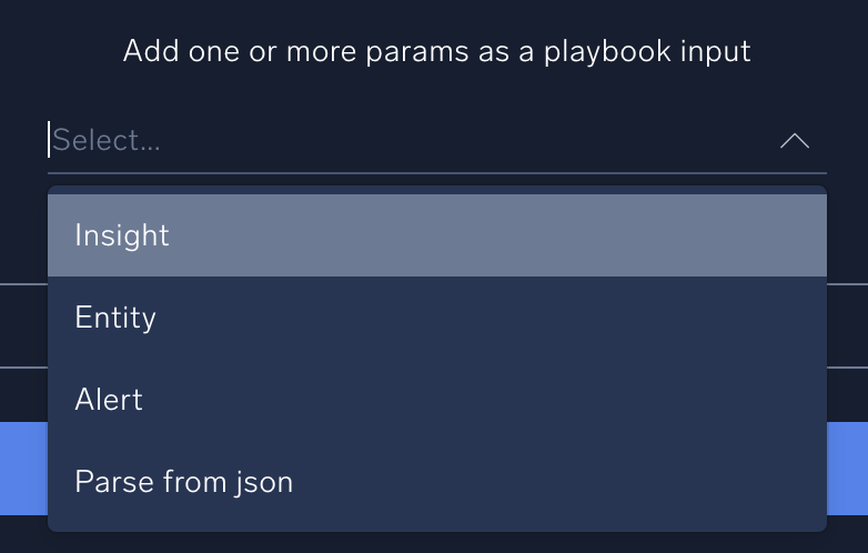 Types of start node parameters