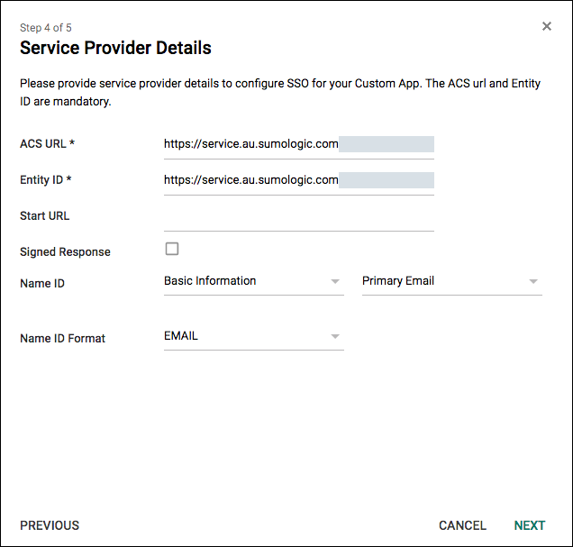 Service Provider Details page