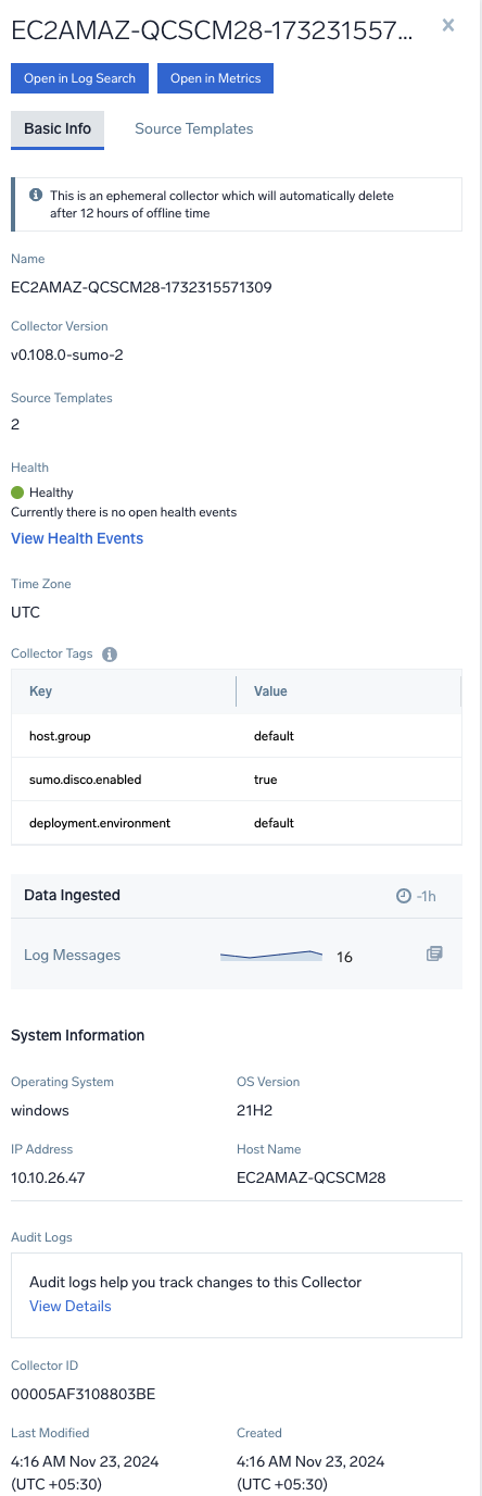opentelemetry-collection-details-page