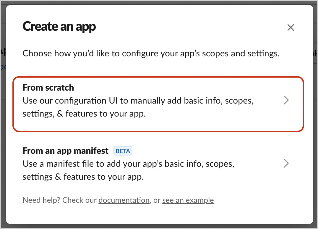 From Scratch App]